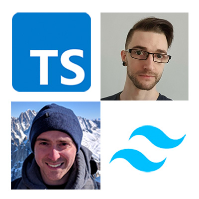 Tailwind and TypeScript logos