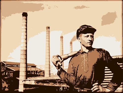 A coal miner in Stalino